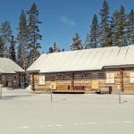 Äkäslompolo Cabaña de Madera Laponia